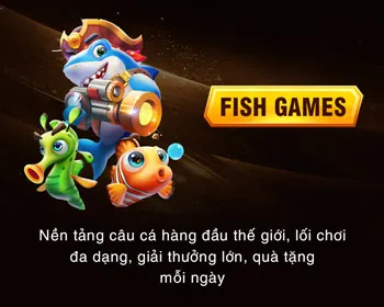 Hình ảnh đa dạng các trò chơi cá cược như thể thao, bắn cá, slot, casino